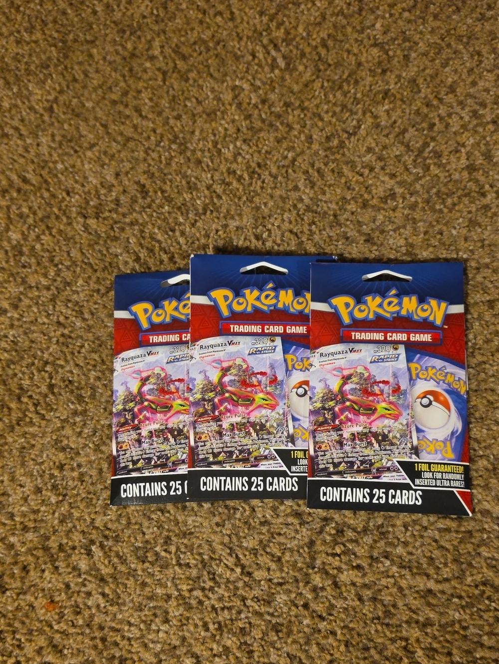 Pokemon Booster Packs - Blue & Red Packaging